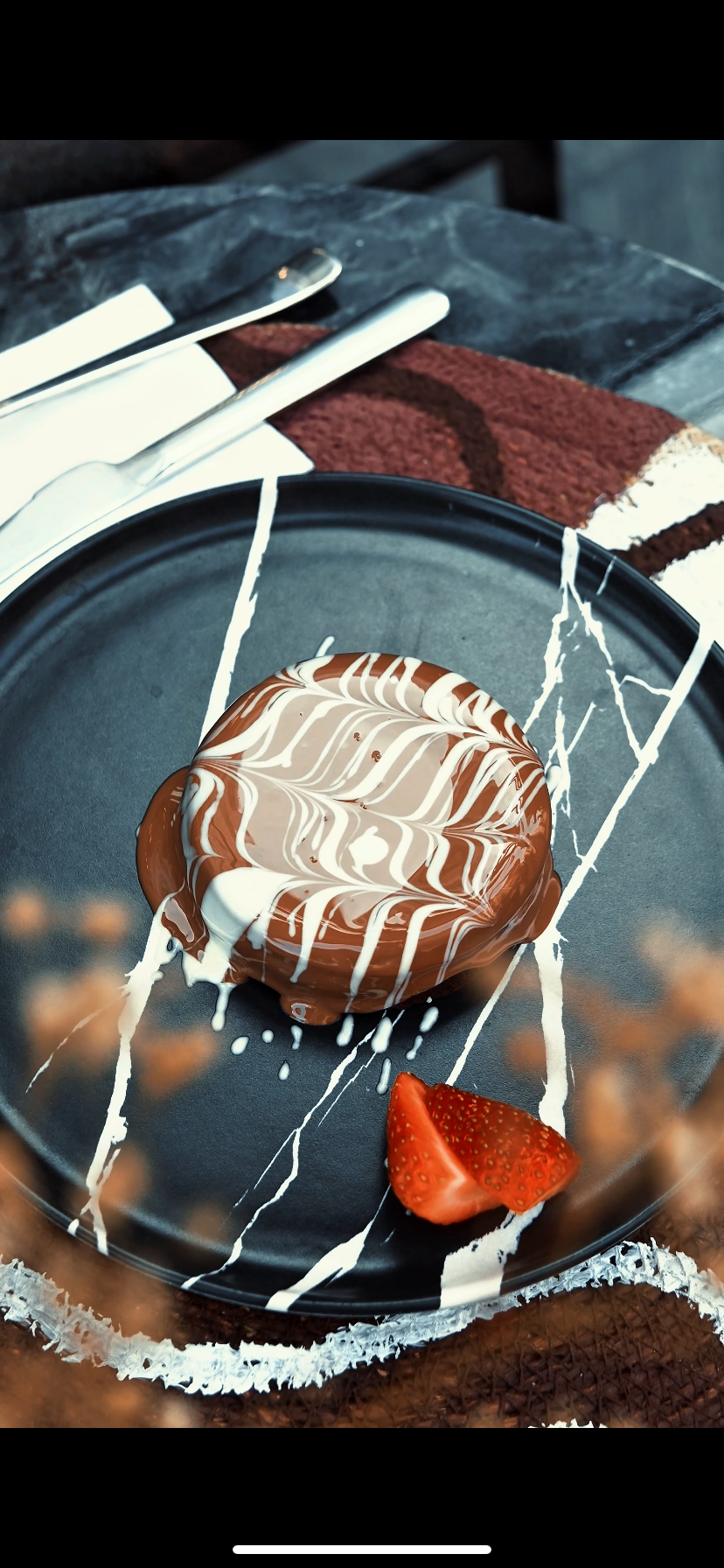 Belçika çikolatalı sufle resmi